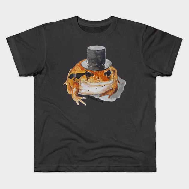 Fancy Tomato Frog Kids T-Shirt by JJacobs